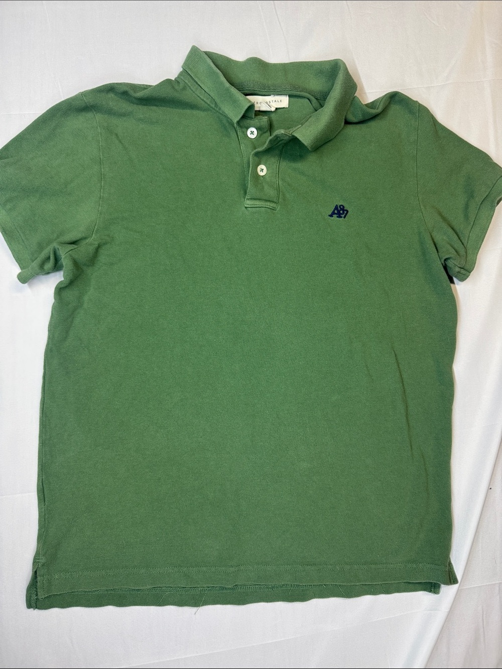 Aeropostale Green Polo Shirt with Navy Logo